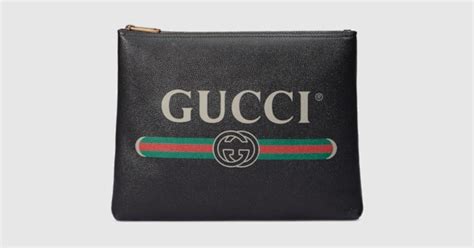 gucci print portfolios for men|Gucci leather portfolio.